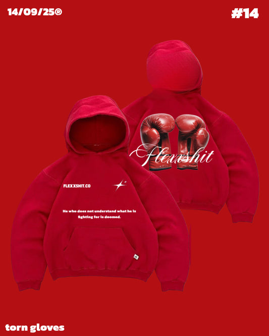 Hoodie Torn Gloves